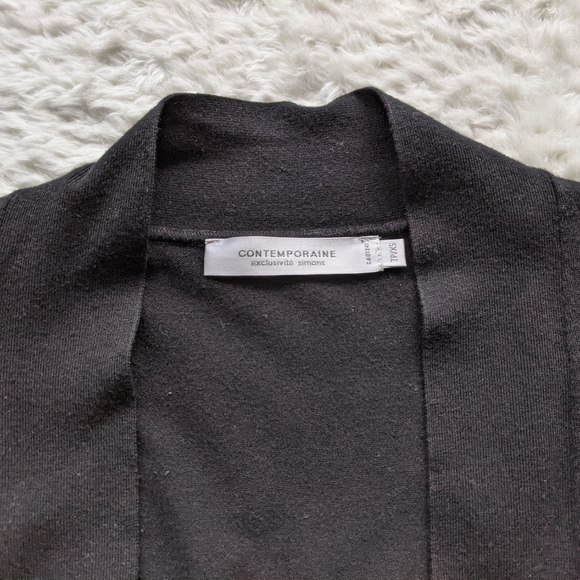 Cropped Black Cardigan - Picture 3 of 4